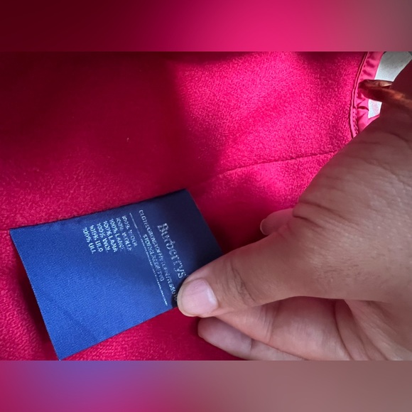 Classic Burberry check plaid coat USA 6 long - Picture 6 of 16